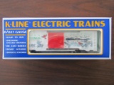 K-Line K647402, 1993 Christmas Boxcar, in Original Box