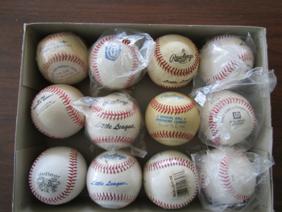 Lot of 12 Rawlings mixed Official Baseballs