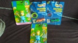 2 Packaged California Customs Hot Wheels, 2 Bendable Bart Simpson Figures