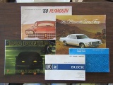 Lot of 5 Car Publications, 58 Plymouth, 76 Grand Fury, 83 Pontiac, 71 Buick, 75 Grand Fury