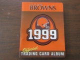 1999 Official Cleveland Browns  Trading Card Album, Complete with all Cards in Album