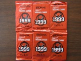 Lot of 6, 1999 Official Browns Trading Card Packs, all 6 packs, unopened