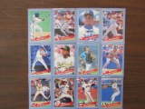 Lot of 12, 1993 Baseballs Trading Cards, by Hostess