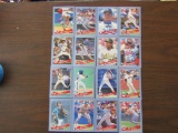 Lot of 16, 1993 Baseballs Trading Cards, by Hostess