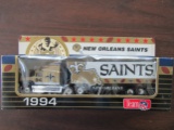 Matchbox Limited Edition 1994 Saints Tractor Trailer, Team NFL in Original Box