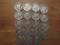 Lot of 19 Silver Dimes, 1943