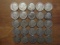 Lot of 25 Silver Dimes, 1947