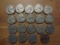 Lot of 19 Silver Nickels, 1- 1937 Buffalo
