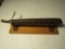 Ant/Vintage Pipe Measuring Tool on Wood Base