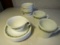 Lot of Corelle Saucers and Cups and Pyrex Mugs