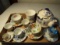 Lot of 9 Teacups, Orion China Occupied Japan