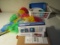 Lot of Household, Sock Slider, Dusters, Containers