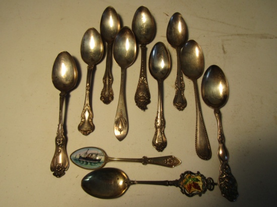 Lot of 11 Sterling Spoons