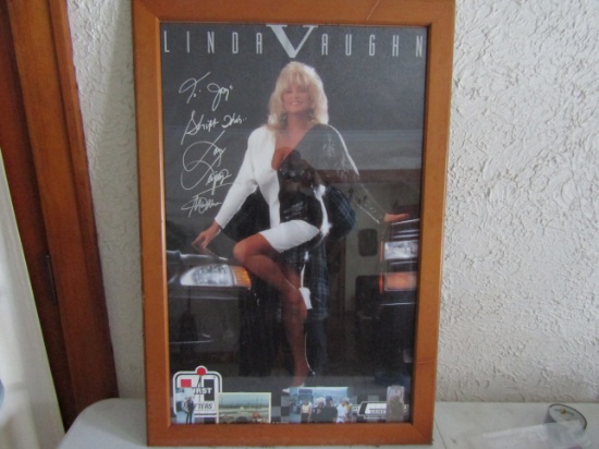 Framed Linda Vaughn Poster and pictures