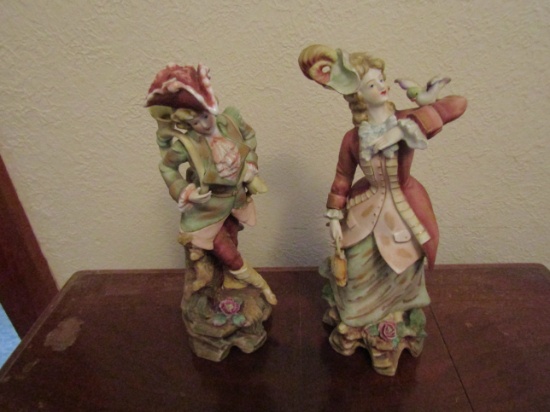 Lot of 2 Victorian Figurines