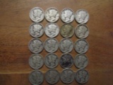 Lot of 20 Silver Dimes, 1941