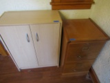 Lot of 2 Filing Cabinet and Storage Cabinet