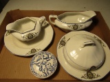 Lot of 4 Cresent China Serving Set