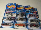 Lot of 9 HotWheels Cars, Original packages