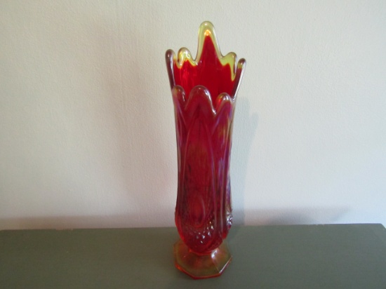 Red Carnival Vase