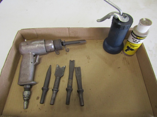 Pneumatic Hammer Drills and Chisels, Oil Can