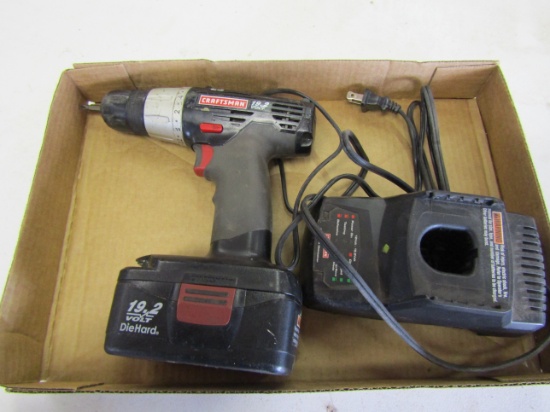 Craftsman Cordless Drill with Charger, Works