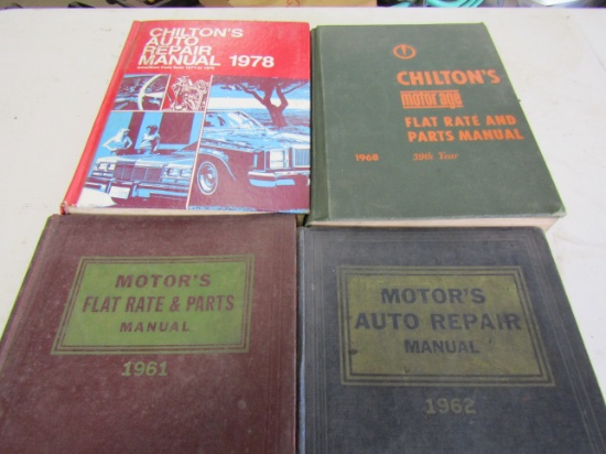 Lot of 4 Books, Chiltons 68 & 78, Motor Repair