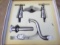 JADO Wall Mount Faucet, Antique Nickel, Cross Handles, New, 842/602/105