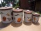 Vintage Metal 4 Canister Set, J.L. Clark