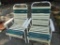 Lot of 2 Folding Lawn Chairs