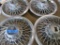 Lot of 4 Pontiac Chrome Wired Wheel Covers