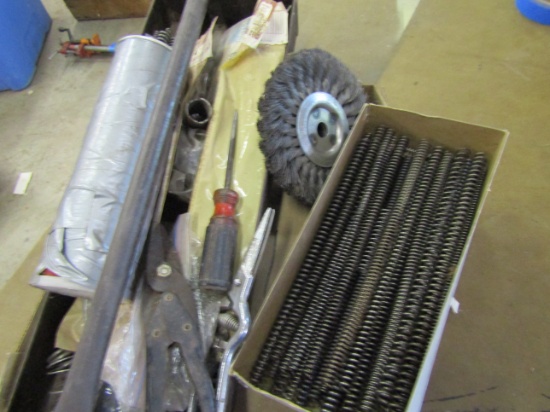 Lot of Springs and Wire Wheel