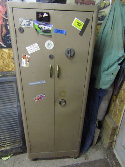 Metal Cabinet with Contents, Car Care Supplies