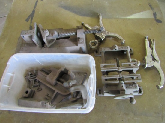 Lot of Vises and Clamps
