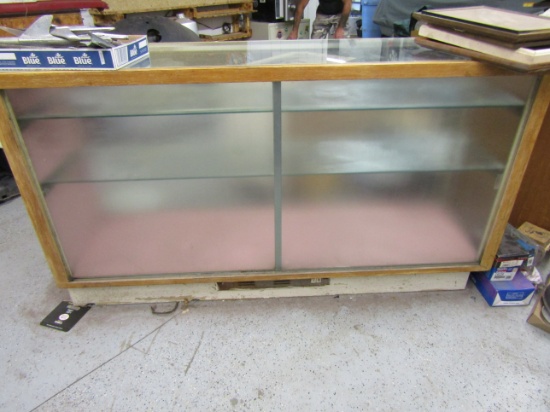 Display Case with Glass Shelves and Doors