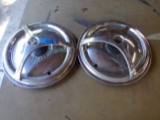 2 Vintage Wheel Covers, Metal