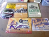 Lot of 6 Vintage Auto/Hot Rod Signs