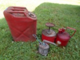 Fuel Cans and Crank Fuel Pump