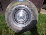 Lot of 4 Wheels, Tires and Pontiac Wheel Covers
