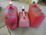 Lot of 3 Gas Cans
