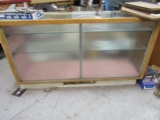 Display Case with Glass Shelves and Doors