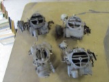 Lot of 4 Carburetors, GM, 1-Motorcraft by Carter