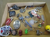 Vintage Hot Rod Keychains and Patches