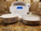 Lot of 3 Corning Ware Cassarole Dishes, 1 with Lid