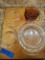 Lot of 9, Pyrex Cookware and Butcher Block