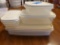 Lot of 4 Rubbermaid Rectangular Bowls with Lids