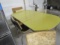 Retro Yellow Kitchen Table with 4 Chairs and Leaf