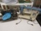 2 Sewing Machines Plymouth Duchess S101041 and White