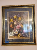 Signed Framed Print, Flowers