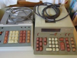 2 Victor Electric Adding Machines with Printer